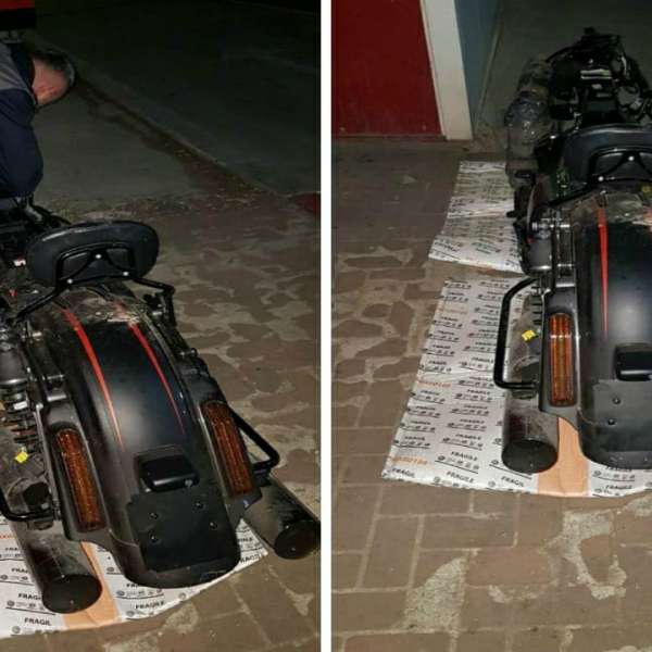 Motocicletă Harley furată din Italia, depistată la PTF Stânca