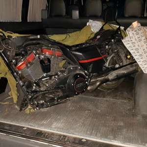 Motocicletă Harley furată din Italia, depistată la PTF Stânca
