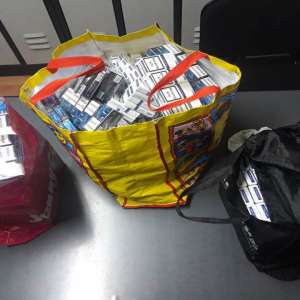 Țigări în valoare de 9.000 lei, confiscate de polițiștii de frontieră
