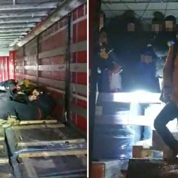Douăzeci şi unu de cetăţeni din Irak, Egipt și Siria, ascunşi  într-un camion încărcat cu piese auto, depistați la Nădlac II