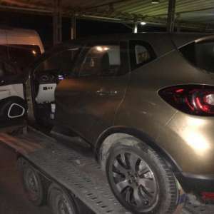 Renault semnalat furat din Belgia, descoperit în P.T.F. Petea