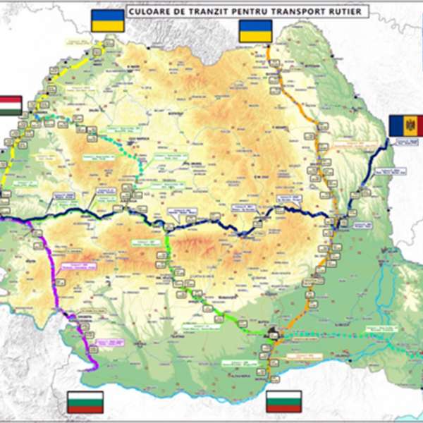 Culoare de tranzit pentru transportul de marfă