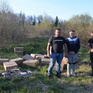 Trei cetățeni români cercetați pentru contrabandă și peste 15.000 pachete țigări confiscate la frontiera de nord