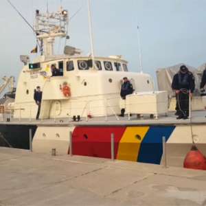 Nava MAI 1103 a Poliţiei de Frontieră Române va supraveghea, timp de 3 luni, frontierele Europei din Marea Egee