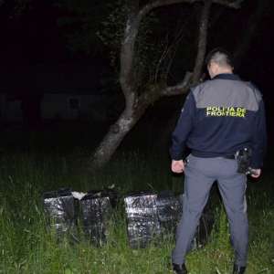 Un cetățean român reținut și 23.000 pachete cu țigări de contrabandă  confiscate de poliţiştii de frontieră