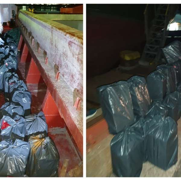 Peste 10.400 de pachete cu țigări de contrabandă, descoperite de polițiștii de frontieră în Portul Midia