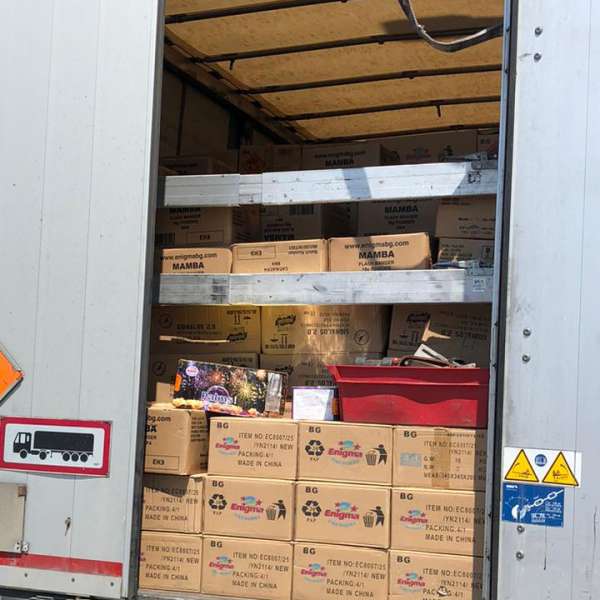 Peste 23.250 kg de materiale pirotehnice descoperite la P.T.F. Giurgiu