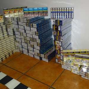 3.060 pachete cu țigări descoperite la P.T.F. Calafat