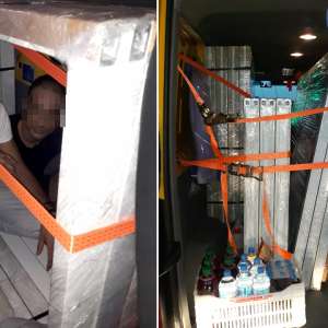 Doi sirieni, ascunși printre profile din termopan, depistaţi la P.T.F. Calafat