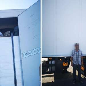 Paisprezece cetăţeni turci, depistaţi ascunşi într-un camion încărcat cu peşte la P.T.F. Nădlac