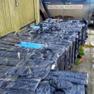 Acţiuni intense la graniţa de nord - peste 54.000 de pachete cu țigări contrabandă reținute