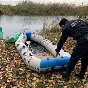 Plase de pescuit în lungime de aproximativ 310 m, confiscate de poliţiştii de frontieră călărăşeni