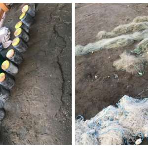 Peşte, icre negre și plase de pescuit, confiscate de polițiștii de frontieră din cadrul Gărzii de Coastă