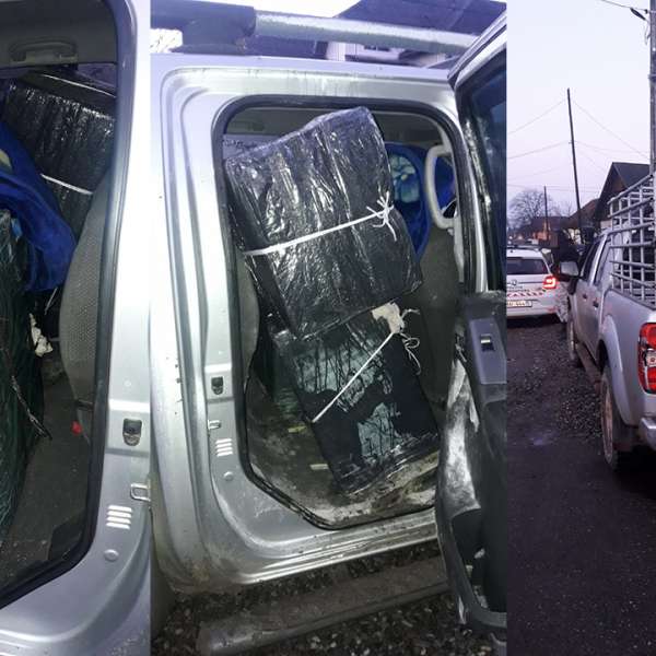 Țigări în valoare de 25.000 lei, confiscate de polițiștii de frontieră