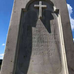 Monumentul Eroului Grănicer - Petre Marcu - din satul Mălăiești, Comuna Bălăbănești, Raionul Criuleni, Republica Moldova