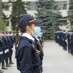 Ceremonialul depunerii Jurământului Militar al studenților anului I de la Academia de Poliție „A.I. Cuza”