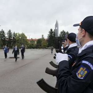 Ceremonialul depunerii Jurământului Militar al studenților anului I de la Academia de Poliție „A.I. Cuza”