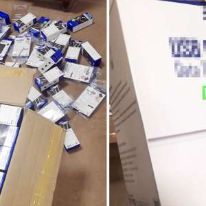 Bunuri susceptibile a fi contrafăcute în valoare de peste 32.000 lei, confiscate la P.T.F. Vama Veche