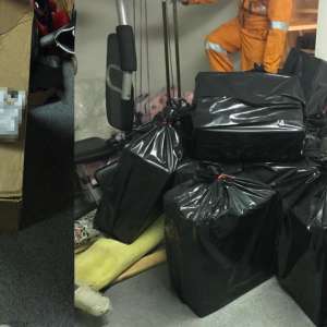 Țigarete nedeclarate descoperite de polițiștii de frontieră la bordul unei nave