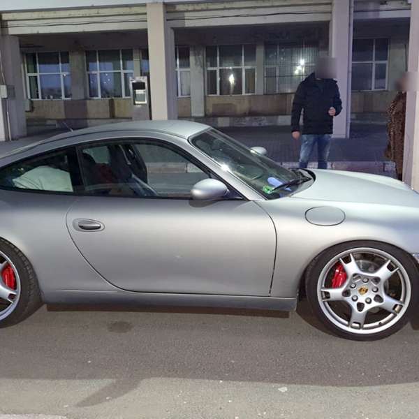 Autoturism marca Porsche căutat de autoritățile din Germania, descoperit de poliţiştii de frontieră giurgiuveni
