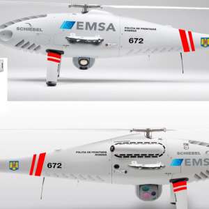 Dronă de mari dimensiuni pentru supravegherea frontierei maritime a României