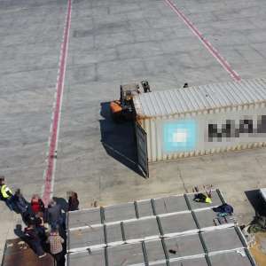 Container încărcat cu deșeuri, depistat în Portul Constanţa Sud Agigea