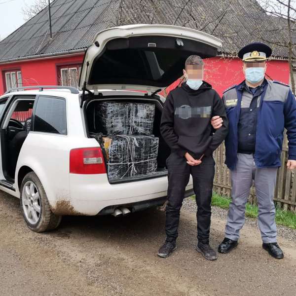 Un cetățean român cercetat pentru contrabandă și peste 8.000  pachete cu țigări confiscate la frontiera de nord