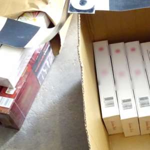 Țigarete de contrabandă confiscate la frontiera de sud