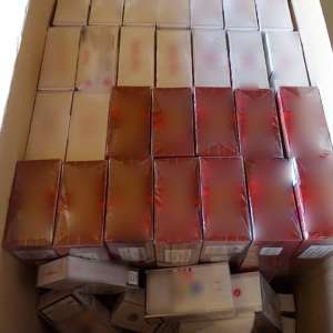 Țigarete de contrabandă confiscate la frontiera de sud