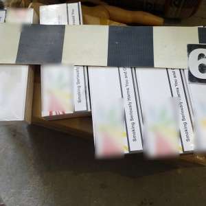 Țigarete de contrabandă confiscate la frontiera de sud
