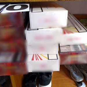 Țigarete de contrabandă confiscate la frontiera de sud