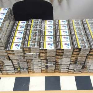 500 de pachete de țigări, ascunse într-un ansamblu rutier, descoperite la P.T.F. Calafat