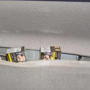 500 de pachete de țigări, ascunse într-un ansamblu rutier, descoperite la P.T.F. Calafat