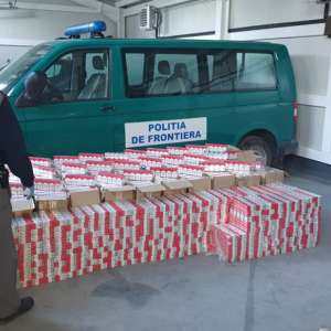 Peste 22.000 pachete cu țigări descoperite și confiscate la frontiera de nord