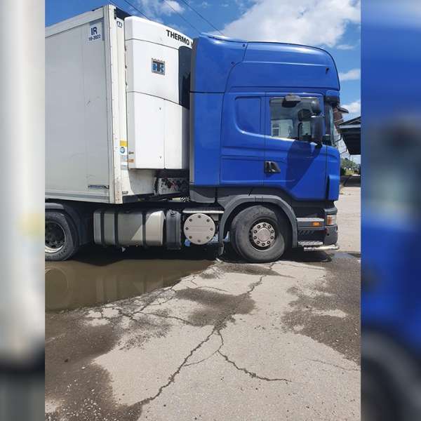 Autocamion căutat de autoritățile din Germania, depistat la P.T.F. Bechet