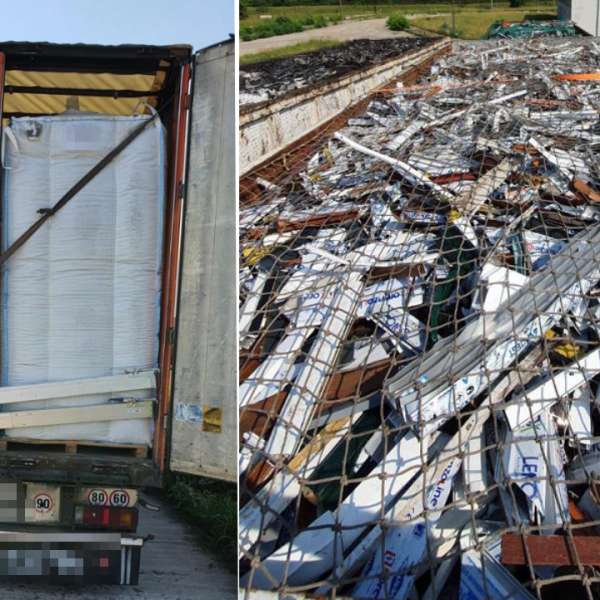 Peste 77 de tone de deșeuri din diferite materiale, oprite la P.T.F. Giurgiu