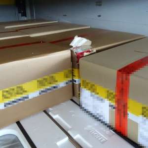 Peste 71.200 de țigarete, ascunse într-un autocamion, descoperite la P.T.F. Calafat