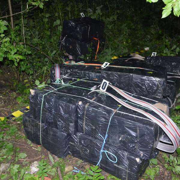 Peste 9.000 de pachete cu țigări, confiscate la frontiera de nord
