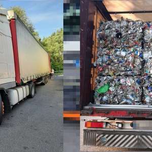 Peste 25 tone de deșeuri din PET-uri uzate şi textile, depistate la P.T.F. Borș și P.T.F Nădlac II