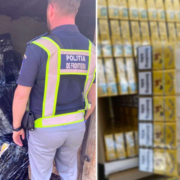 41.000 de pachete cu țigări confiscate și trei cetățeni români cercetați pentru contrabandă, la frontiera de nord a României