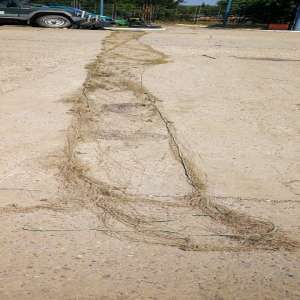 Plasă de pescuit ridicată în vederea confiscării