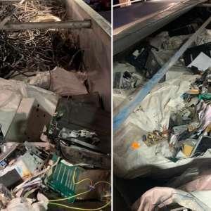 Deșeuri din cabluri, echipamente electrice și electronice, oprite la P.T.F Vărșand