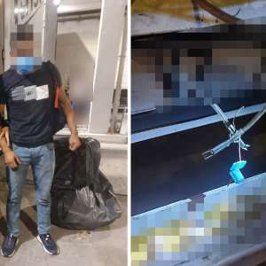 Doi cetăţeni sirieni, depistați în P.T.F. Giurgiu, ascunşi într-un autocamion