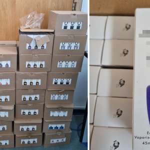 Articole vestimentare și parfumuri, susceptibile a fi contrafăcute, estimate la 400.000 de lei, descoperite în P.T.F. Giurgiu