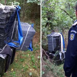 Un ucrainean reținut şi aproximativ 20.000 pachete de ţigări de contrabandă, confiscate la granița de nord