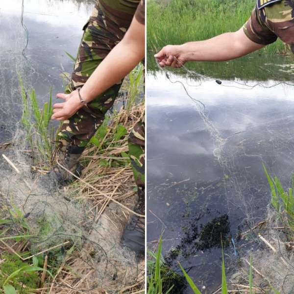 700 metri de plase monofilament îndepărtate din râul Prut de polițiștii de frontieră botoşăneni