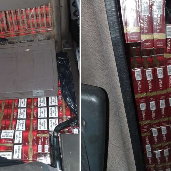 Ţigări ascunse în cabina unui automarfar, descoperite în P.T.F. Siret