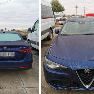 Trei autoturisme căutate de către autorități, descoperite de polițiștii de frontieră de la Borș II și Turnu