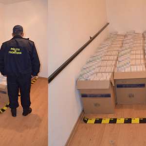 Maramureșean cercetat pentru contrabandă și 18.500 pachete țigări confiscate la frontiera de nord