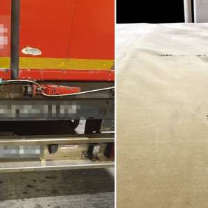 Doi cetățeni străini ascunşi într-un autocamion, depistați în P.T.F. Giurgiu